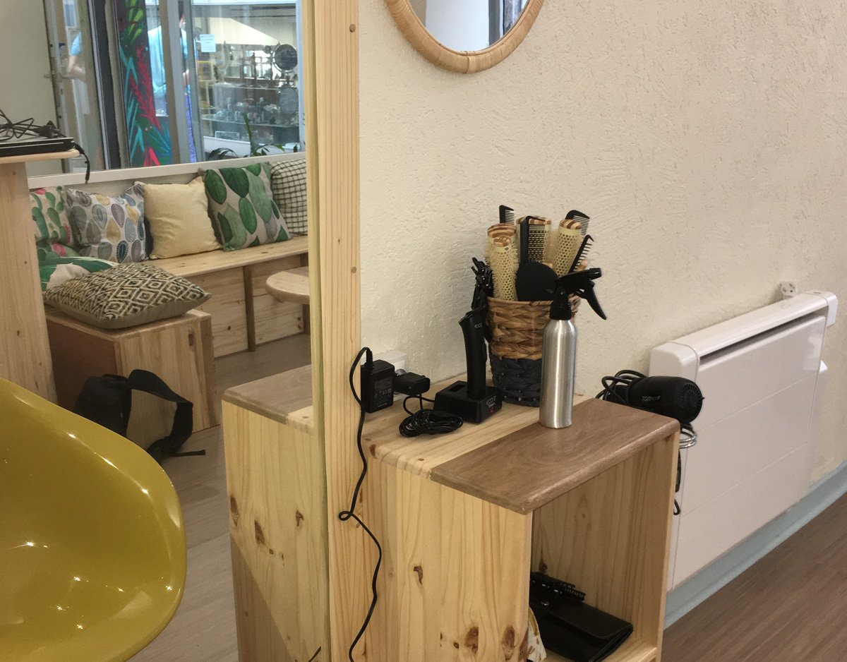 Poste de coiffage du salon Arborescence